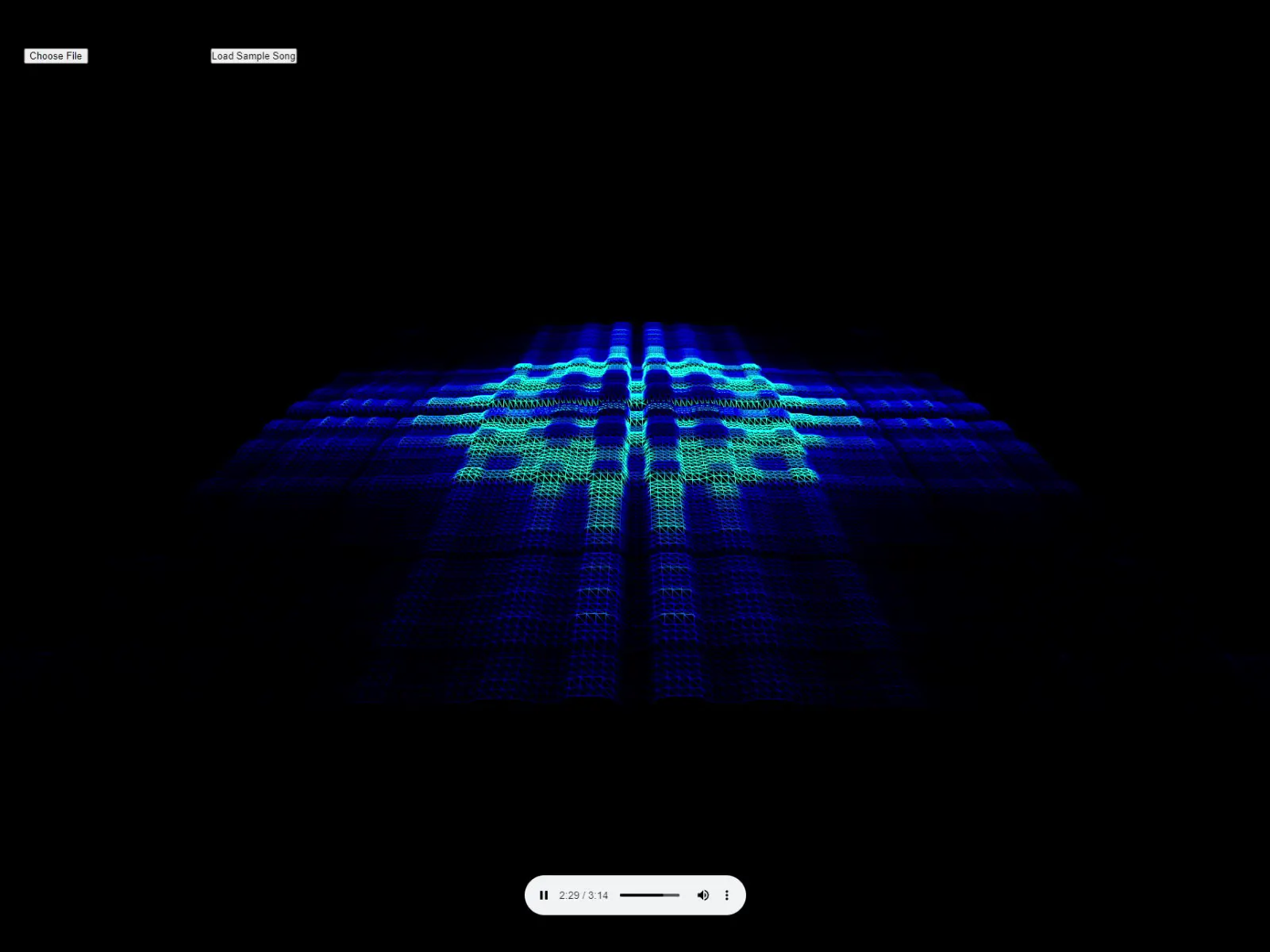 3D Audio Visualizer demo